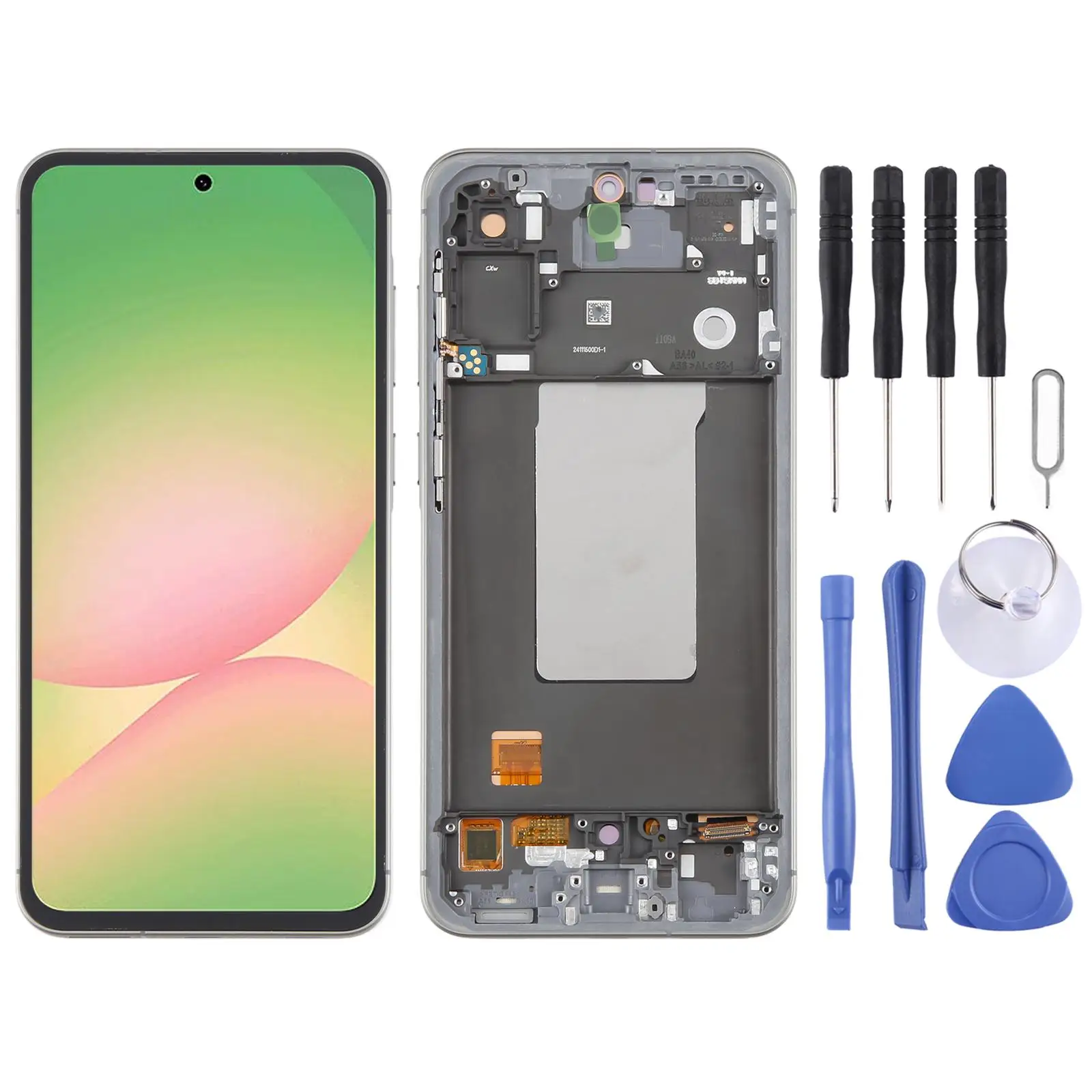 for-samsung-galaxy-a56-sm-a566b-667-inch-oled-lcd-screen-digitizer-full-assembly-with-frame-display assembly replacement