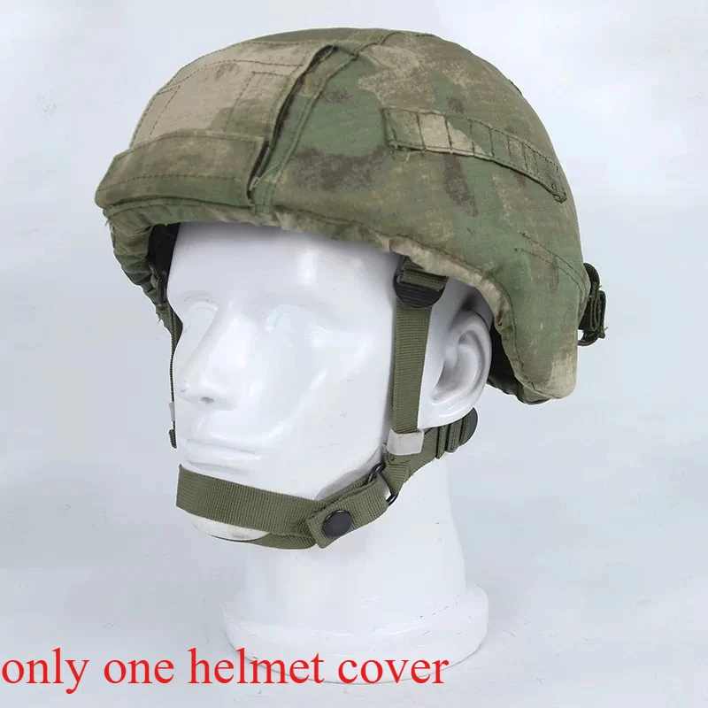 Russian 6b47 Helmet Cover MOX Green Ruins Camo Helmet Cloth  Fits Tactical Helmets Perfectly Windproof Ear Protection Version