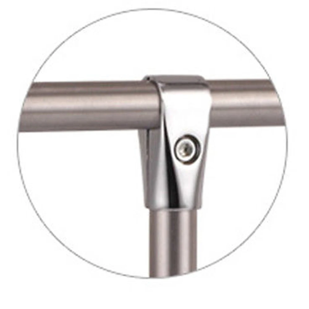 1Pc Aluminium alloy Connector for Stainless Steel Pipe Shelf or Storage Laundry Rack DIY 32mm 1-1/2 Inch Type (About 30mm ID))