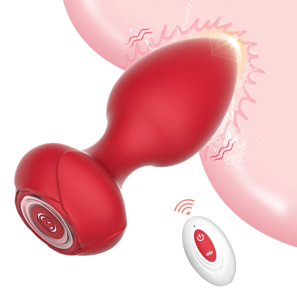 Vibromasseur Plug Anal pour Homme et Femme, Énergie de la Prostate, Télécommande Sans Fil, Gode Butt Plug, Jouets Sexuels pour Adulte