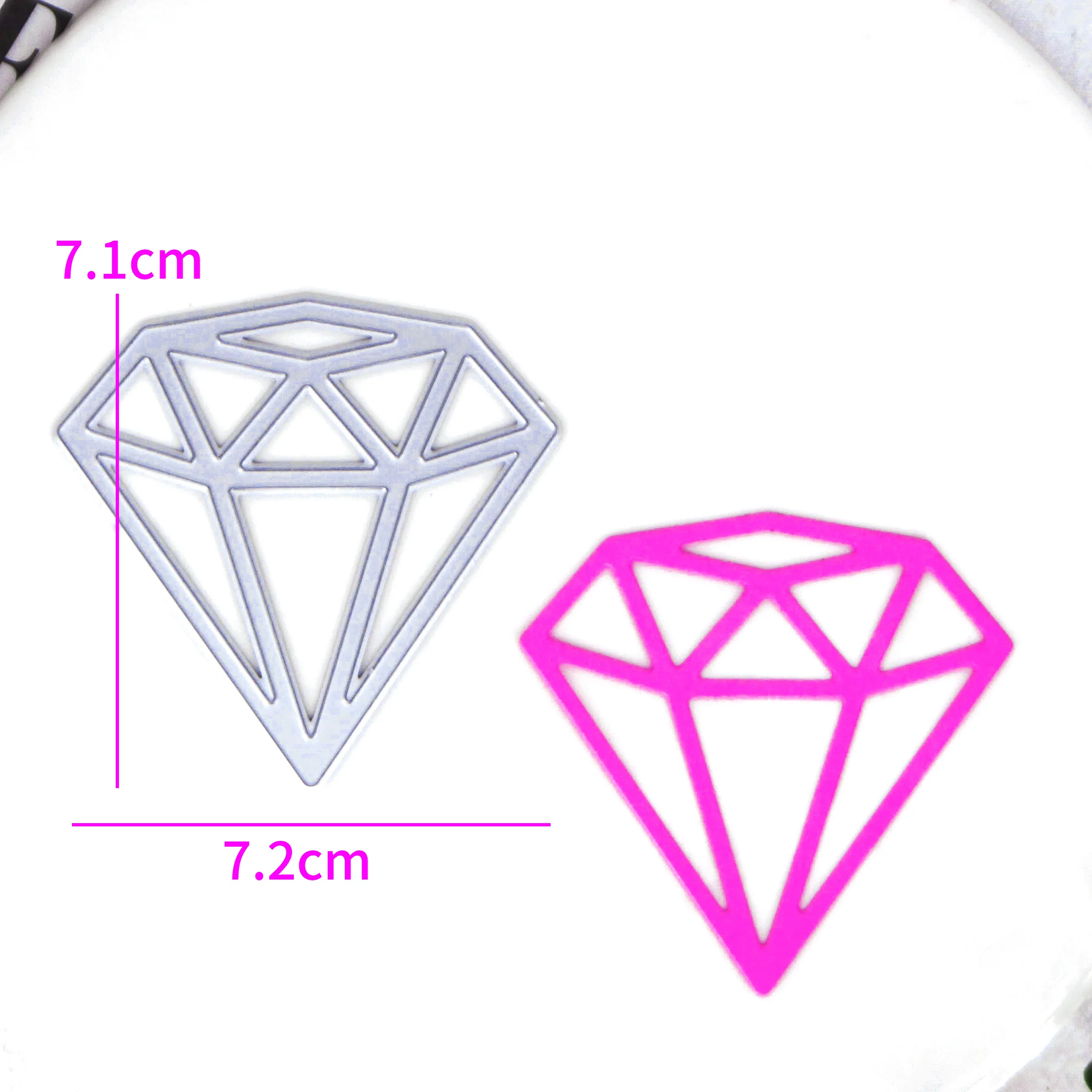 Shining Diamond Gem Shape Metal Cutting Dies for DIY Scrapbooking Album Art Paper Card Making Decor Embossing Craft Stencils Die