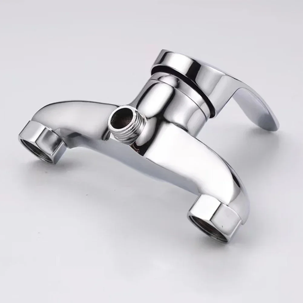 G1/2in Shower Faucet Mixing Valve Thermostatic Faucets Wall-Mounted Shower Bathroom Chrome Finish Mixer Faucet shower head