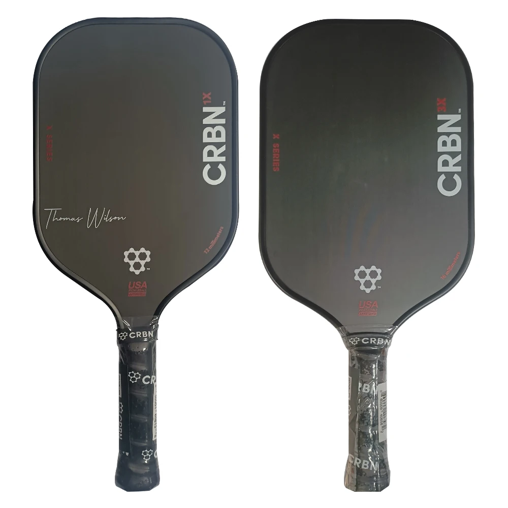 3X 16MM 1X 12MM Pickleball Paddle - Carbon Fiber Pickleball Paddle Carbon Fiber Surface Hybrid Paddle Increased Power & USAPA