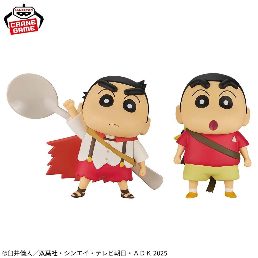 Original BANPRESTO Crayon Shin-chan Super gorgeous! Scorching Kasukabe Dancers Kasukabe Defense Force Anime Figures Collection