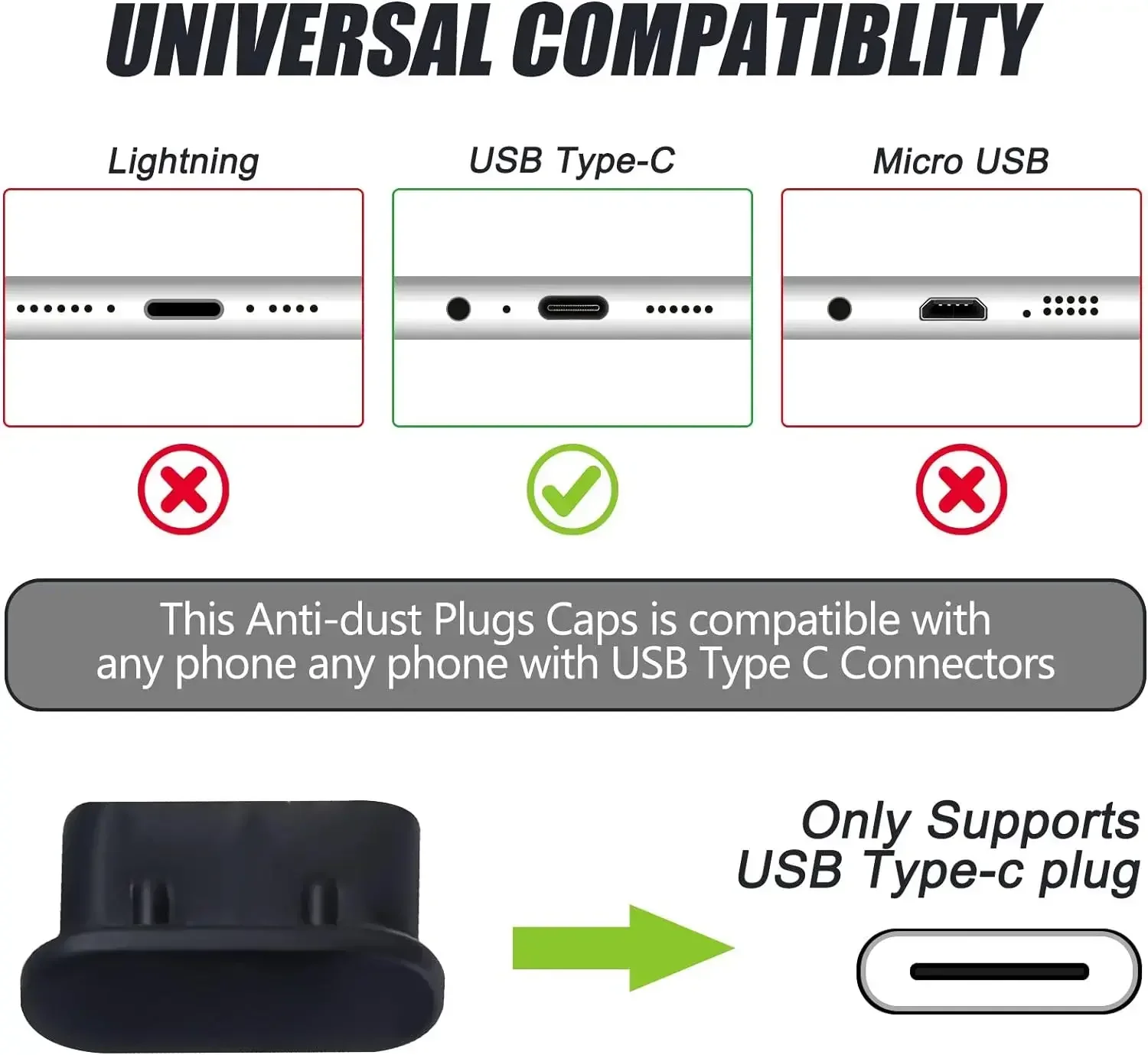 10/1PCCS Type-C пылезащитная заглушка USB-порт для зарядки, силиконовая защита от пыли, крышка для Samsung Huawei Xiaomi, пылезащитная заглушка для телефона