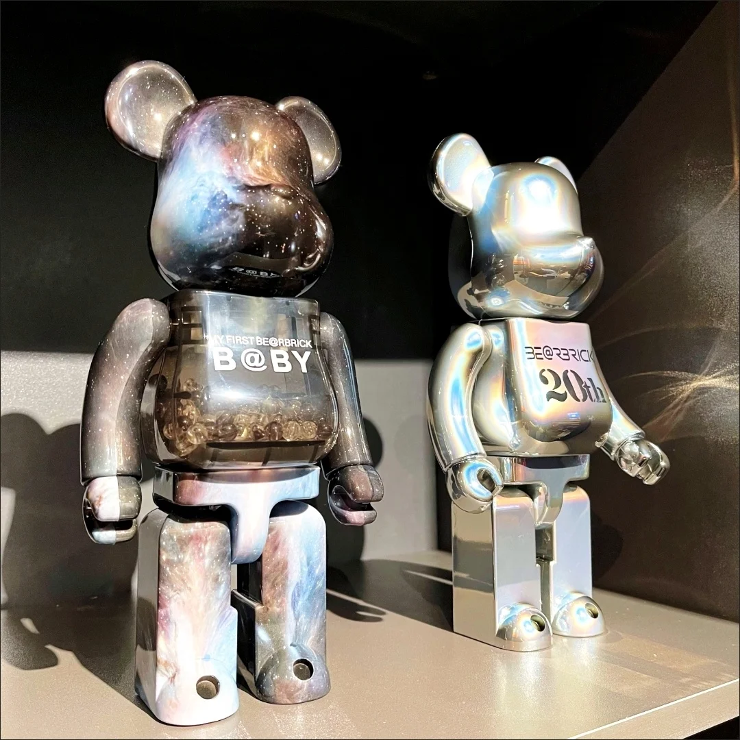 

Bearbrick 400% гальваника звездного неба 2G Ван Гог серии 28 см высота 11 дюймов домашние декоративные украшения подарочная кукла