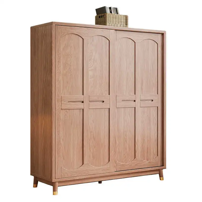 

Nordic, ash, solid wood, wardrobe, modern, minimalist, home, bedroom, storage