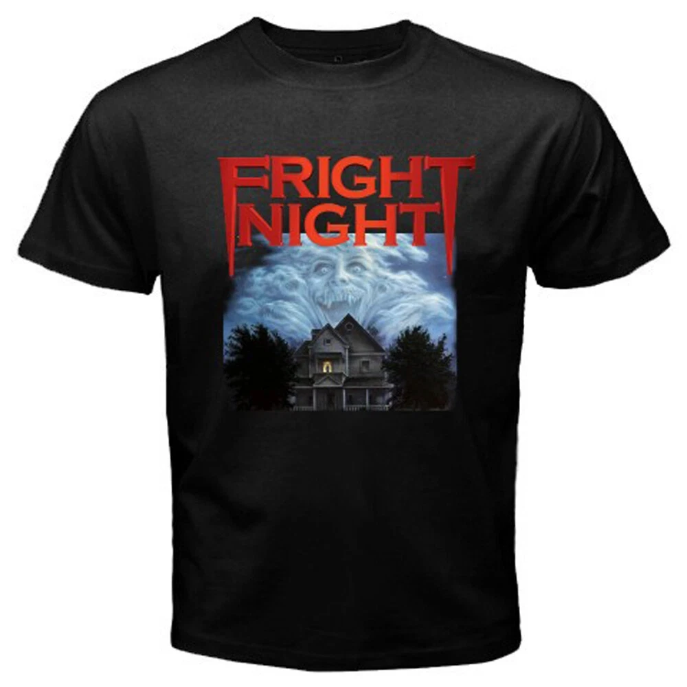 Gran oferta de verano: Friday Night Movie Horror Thriller, camiseta negra de manga corta con cuello redondo para hombre