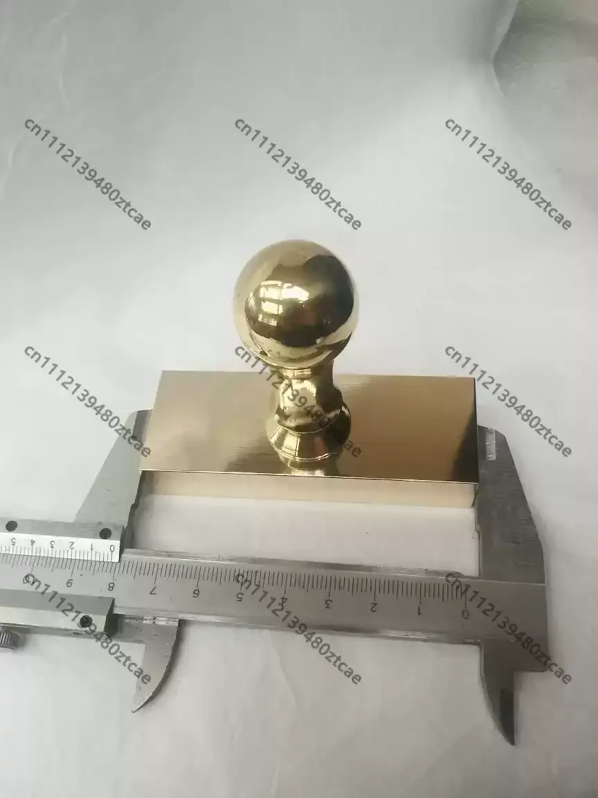 30X80mm Rectangular Copper Blank, Engraving Raw Material for Long Strip Custom Seal Stamping