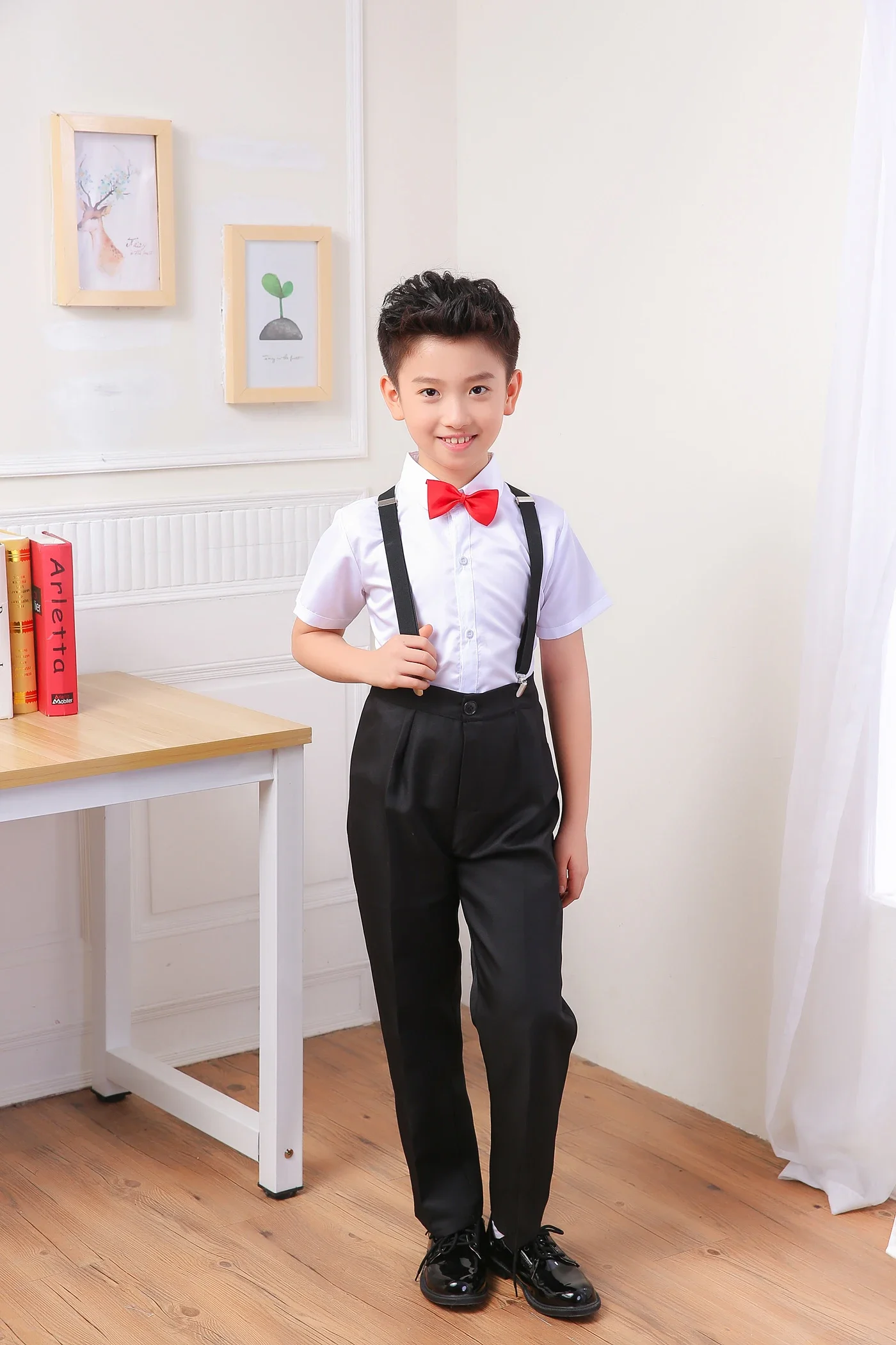 Uniforme escolar para meninos e meninas, saia escolar infantil, roupas para performance, poesia, primavera e verão