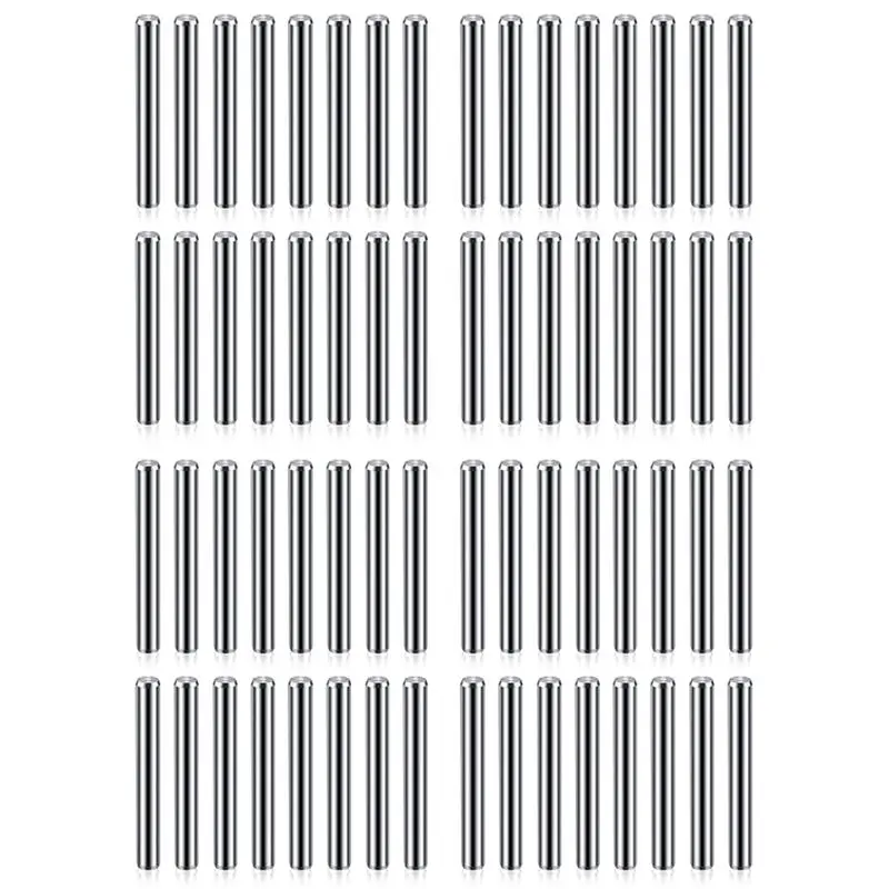 64 Pieces 5 Mm X 40 Mm Shelf Brackets Pegs Shelves Dowel Pins Stainless Steel Shelf Pins Metal Bookshelf Pegs Support