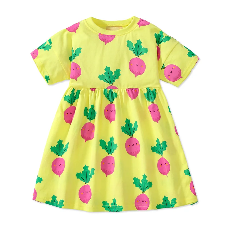 

Zeebread New Arrival 2-7T All Print Girls Dresses For Summer Princess O neck Clothing Princess Hot Selling Kids Dresses