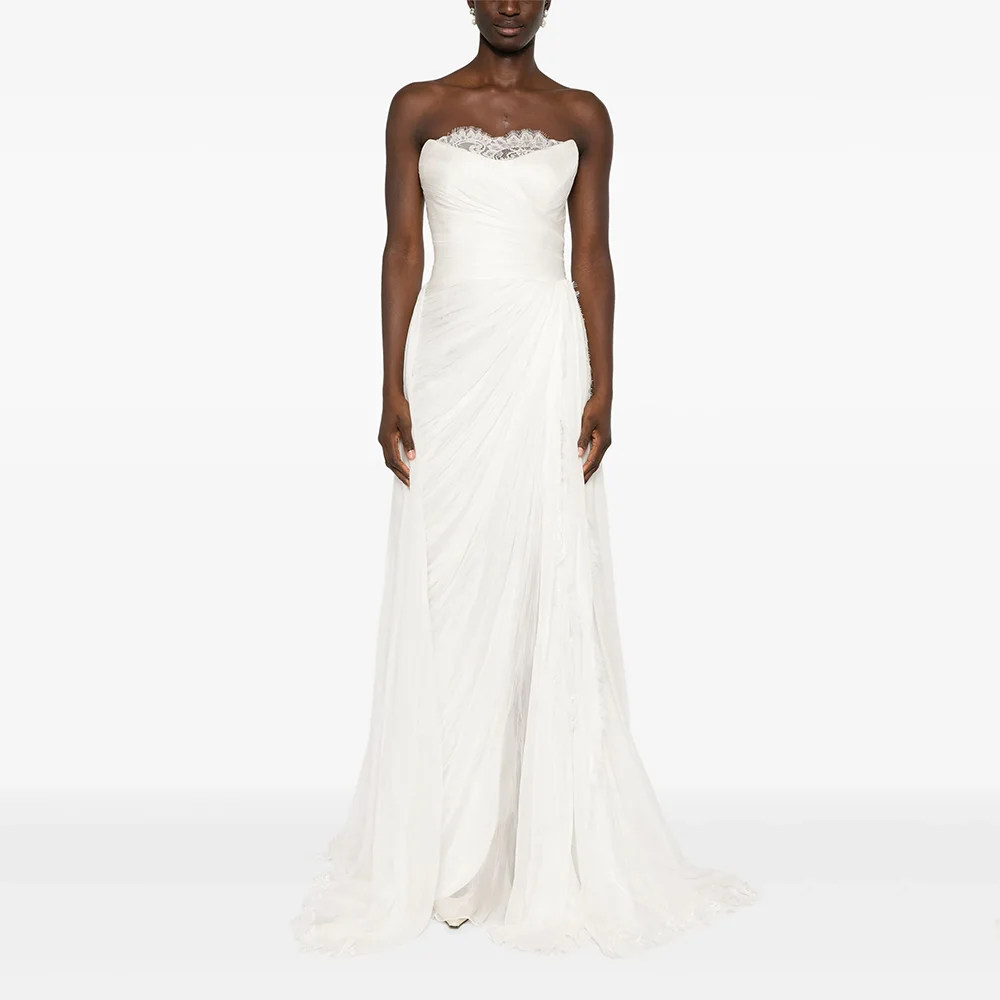 

Арабское свадебное платье на заказ без бретелек без рукавов изысканное элегантное свадебное платье русалки со шлейфом арабские платья невесты