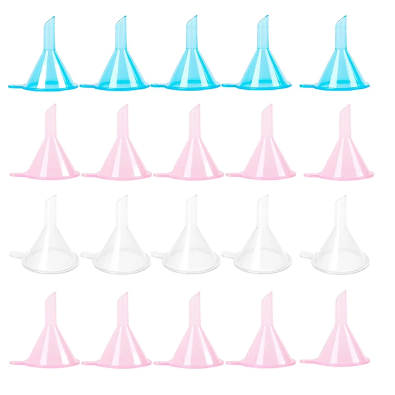 500Pcs  Mini Funnels Refillable Cosmetic Containers For Filling Bottles Lotion Water Essential Oils Lotions Shampoo Conditions