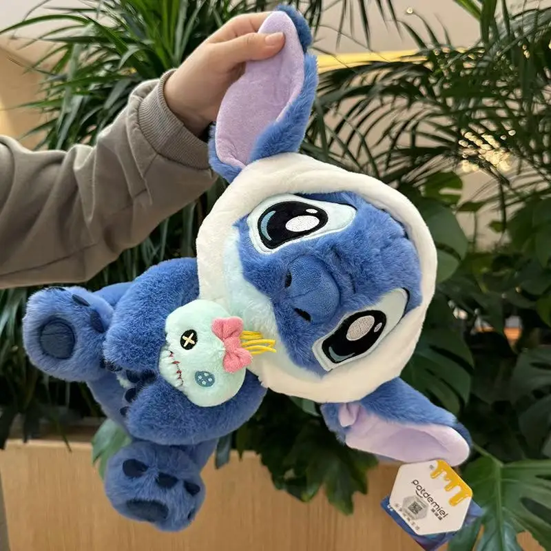 Muñeca de peluche de Lilo & Stitch para niña, juguete creativo de almohada Kawaii, edición Stitch Rose de Disney, regalo de cumpleaños