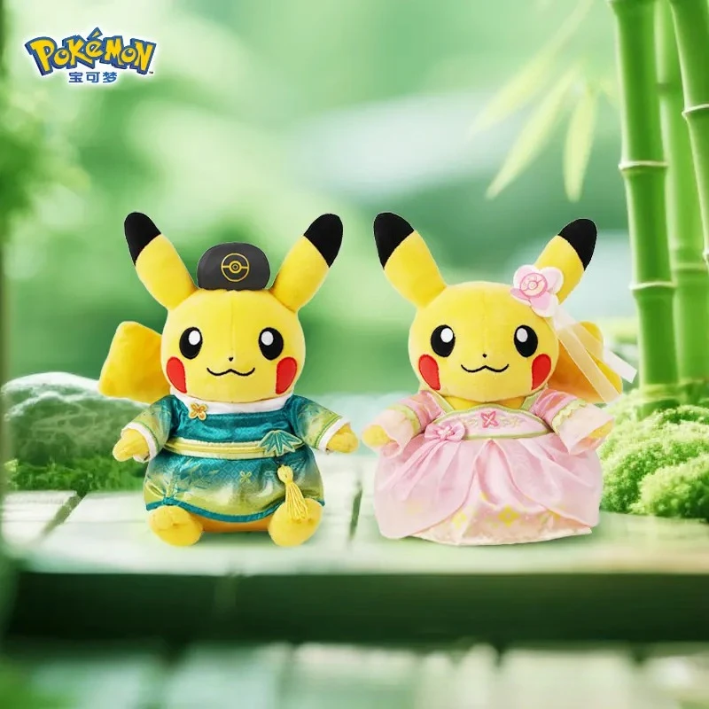 peluche-pokemon-serie-breeze-floral-pikachu-male-et-femelle-poupee-en-peluche-douce-ornement-de-couple-cadeau-pour-les-fans-d'anime
