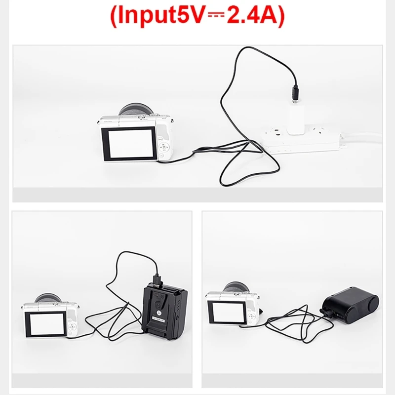 ZV1 AS100V DSC-WX500 RX100M5 カメラモデル用 USB ダミーバッテリー は継続的な電源供給を提供します