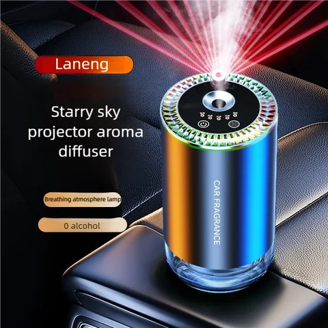 Car Perfume Air Freshener Essential Oil Fragrance Diffuser Smell Distributor USB Rechargeable Aromatherapy Scent Air Refresher