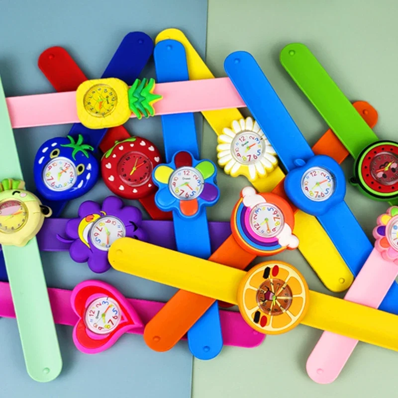 Good Quality Baby Watch 3D Fruit Plant Kids Wristwatches Children Study Time Watch for Girls Boys Gifts Toy Clock