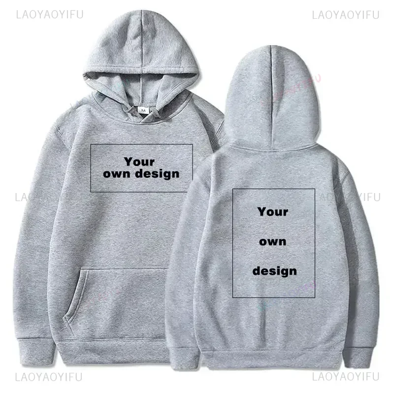 Customized Logo Personalized Hoodie Autumn Warming and Comfort Sweatshirt Unisex Casual Custom Printed Text DIY Hoodie Fashion