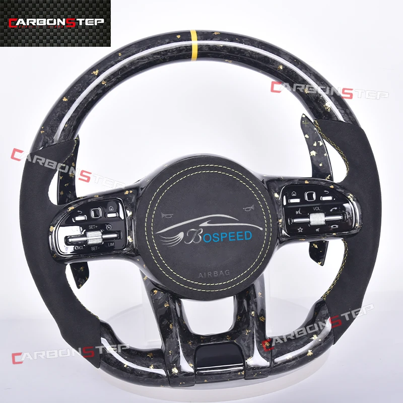 

Carbon Fiber Steering Wheel For Mercedes Benz AMG A C E S Class C43 A45 W205 W204 G55 G500 W212 W463 C63 S63 CLS63 E63