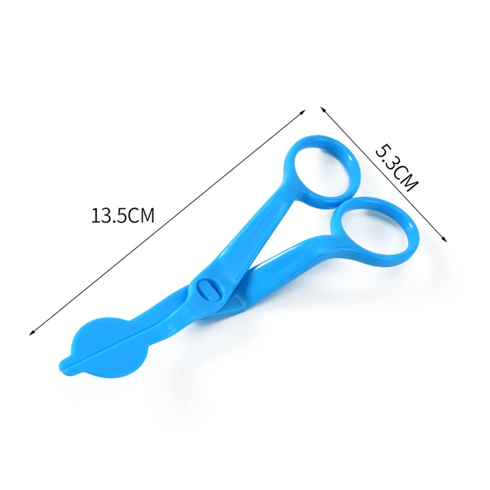 

12pcs Cream Flower Transfer Scissors Lightweight ABS Baking Tool Cake Decoration Fondant Scissors Multi Functional