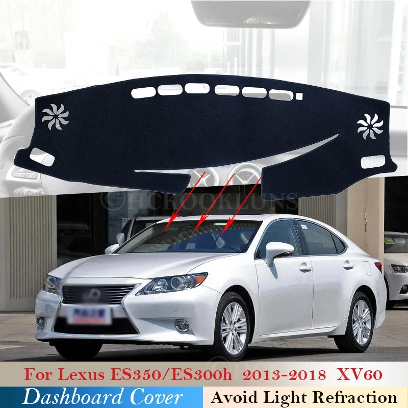 Dashboard Cover Protective Pad for Lexus ES ES350 ES300h 2013 2014 2015 2016 2017 2018 XV60 Car Accessories Dash Board Sunshade
