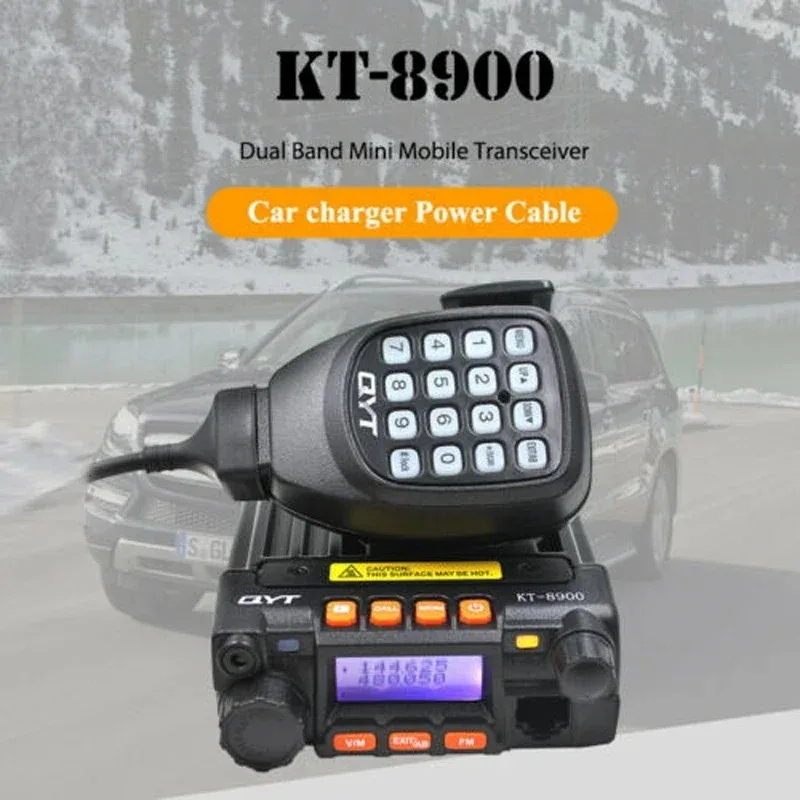 

QYT KT-8900 Mini 25W Quad Band UHF VHF Ham CB Car Radio FM Transceiver Anytone Base Station Walkie Talkie KT8900 Drop Shipping