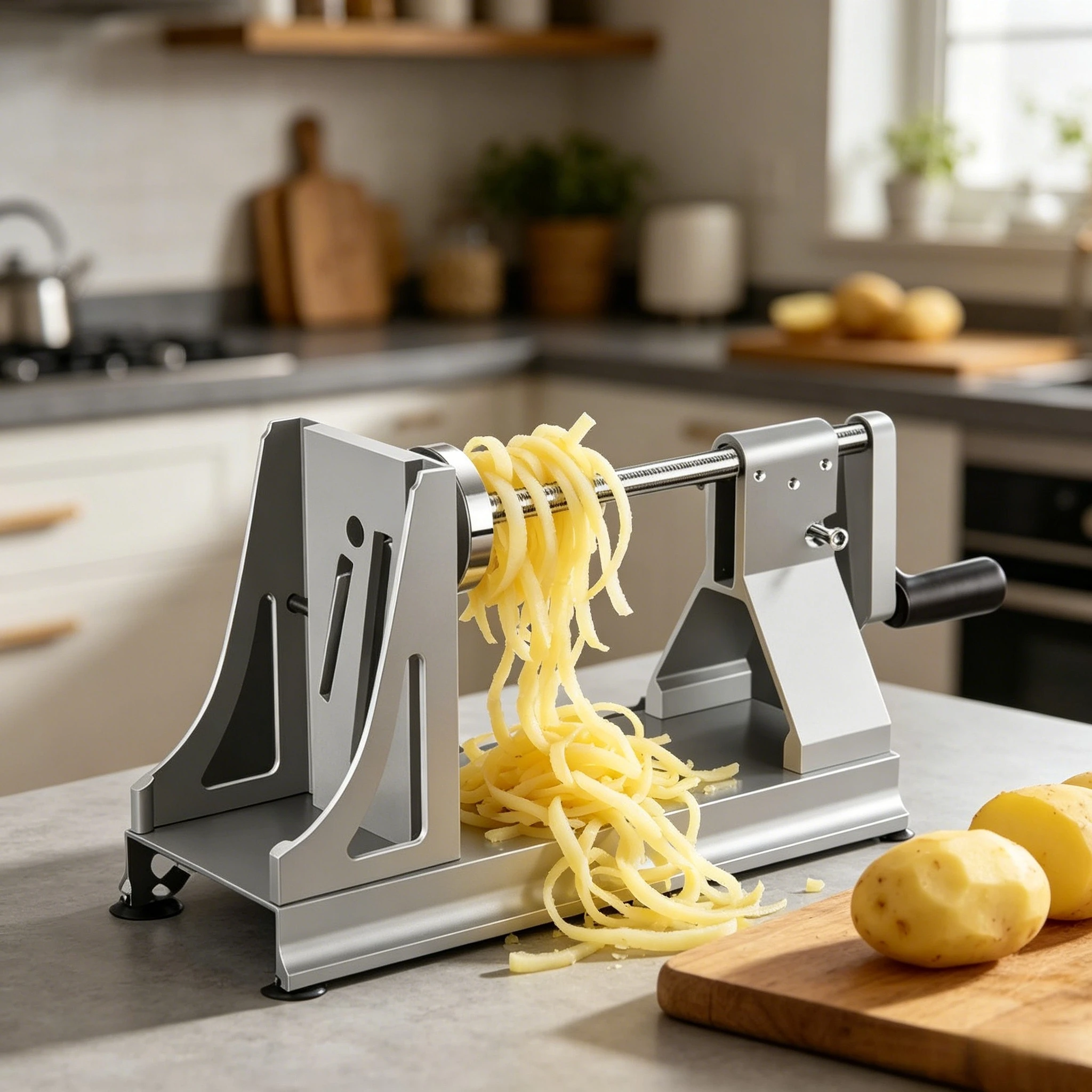 

Aluminum Alloy Vegetable Shredder Multifunctional Rotary Mandoline Slicer Grater for Radish Potato Japanese Style Kitchen Food