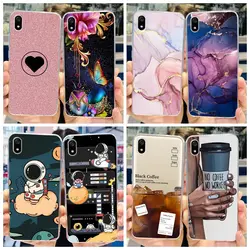 For Xiaomi Redmi 7A Case New Fashion Marble Butterfly Transparent Silicone Soft TPU Phone Cover For Xiomi Redmi 7A Redmi7a Coque