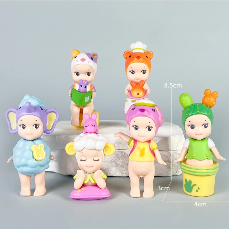 Sonny Angel in Stock Lying Down Hippers Action Figures Cute Mysterious Surprise Toy Anime Model Doll Children Christmas Gifts