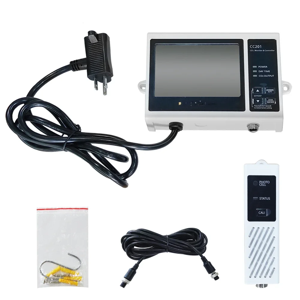 Monitor e controller CO2 cc201 per serra, controller Co2 per giardino interno, controller relè idrico