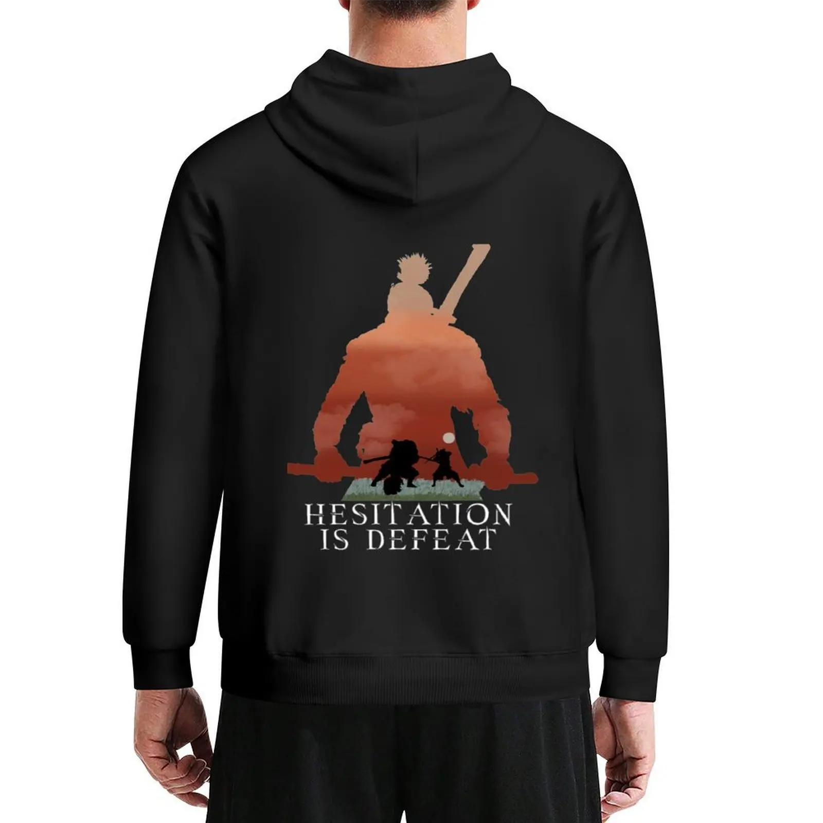 

Sekiro - Hesitation is defeat V3B Hoodie mens designer clothes fashion men men clothes men clothing anime hoodie