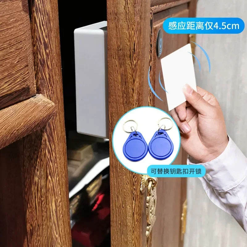 Invisible Door Lock Cabinet Locker Smart Electronic Furniture Wooden Door Locks EMID Card Unlock for Wardrobe Furniture Hardware