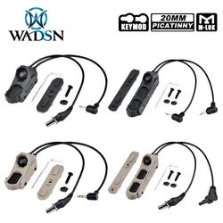 WADSN Airsoft Axon Tactical Dual Function Switch Remote Button M300 M600 SF Plug NGAL PEQ OGL L3 Laser FIT Mlok Keymod 20mm Rail