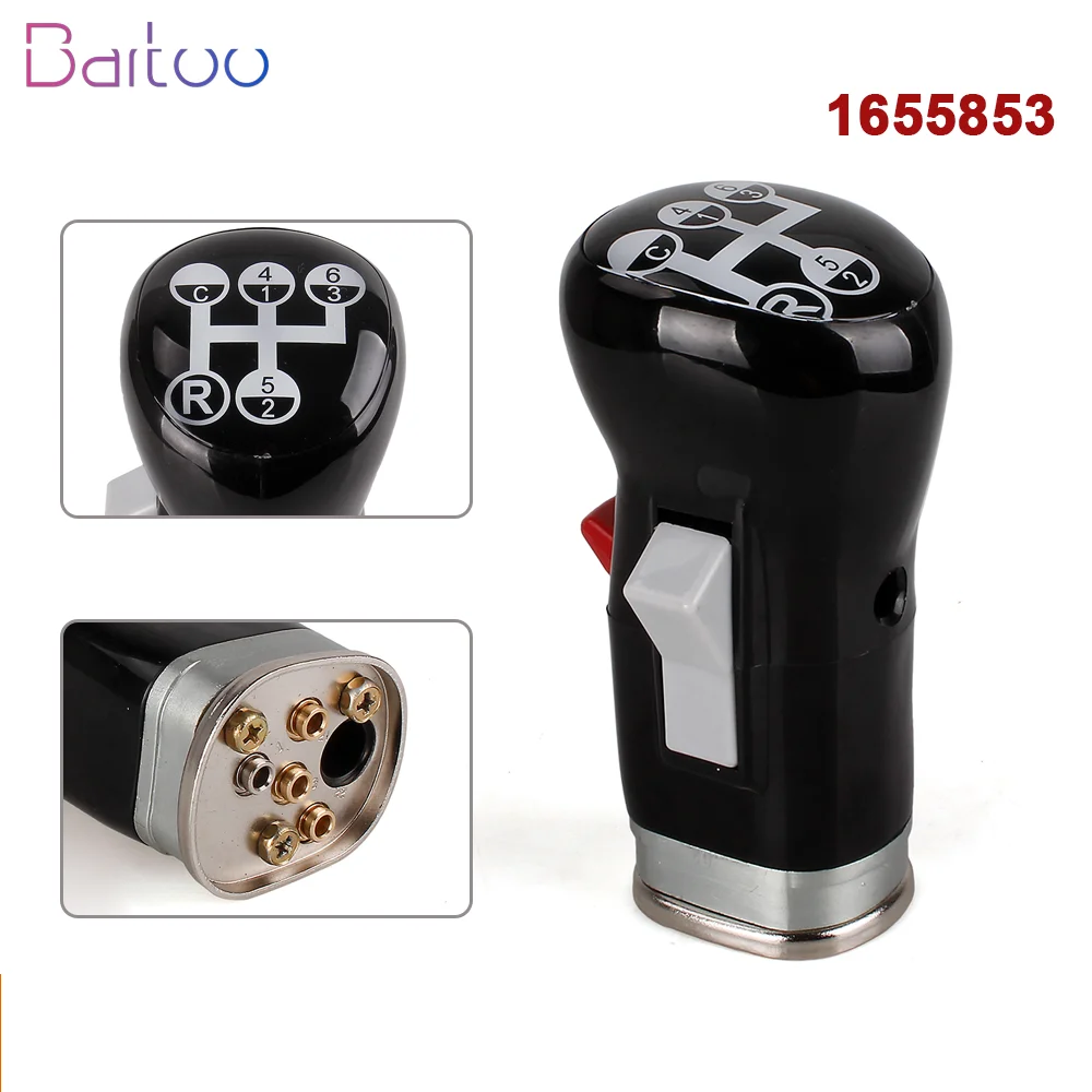 

New Arrived 6 Speed+R+C Gear Shift Lever Knob With Gearbox Splicer Switch Gear Stick Head 1655853 For VOLVO FH FM TRUCK TS018