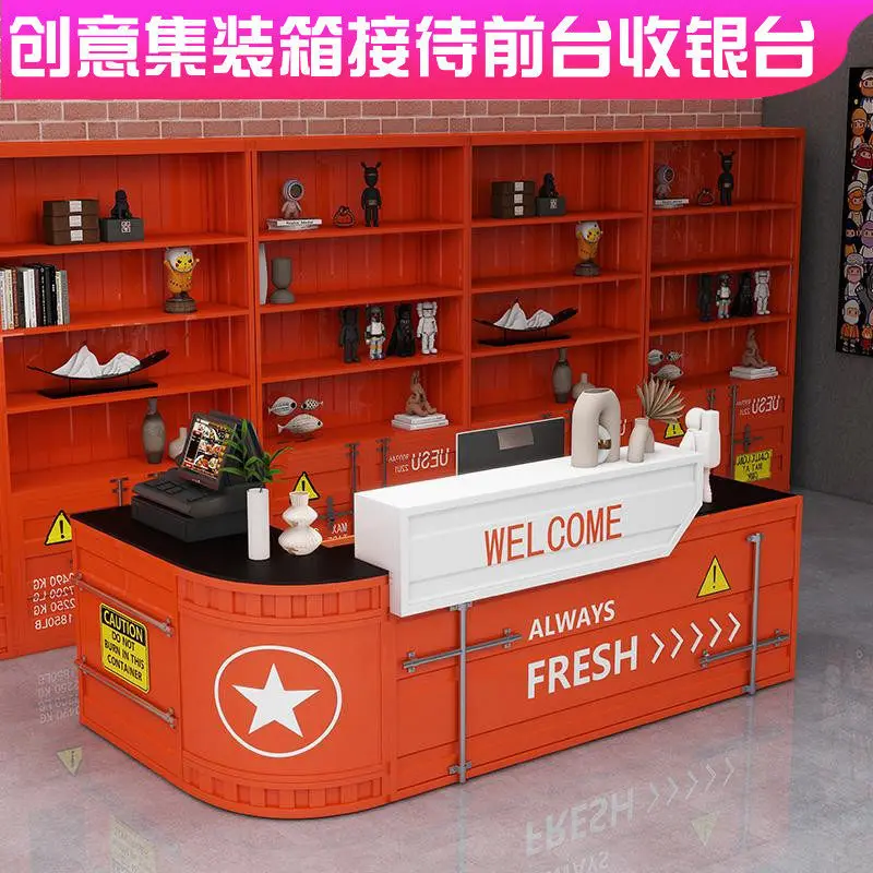 Creative catering and clothing store Industrial style iron billiard hall