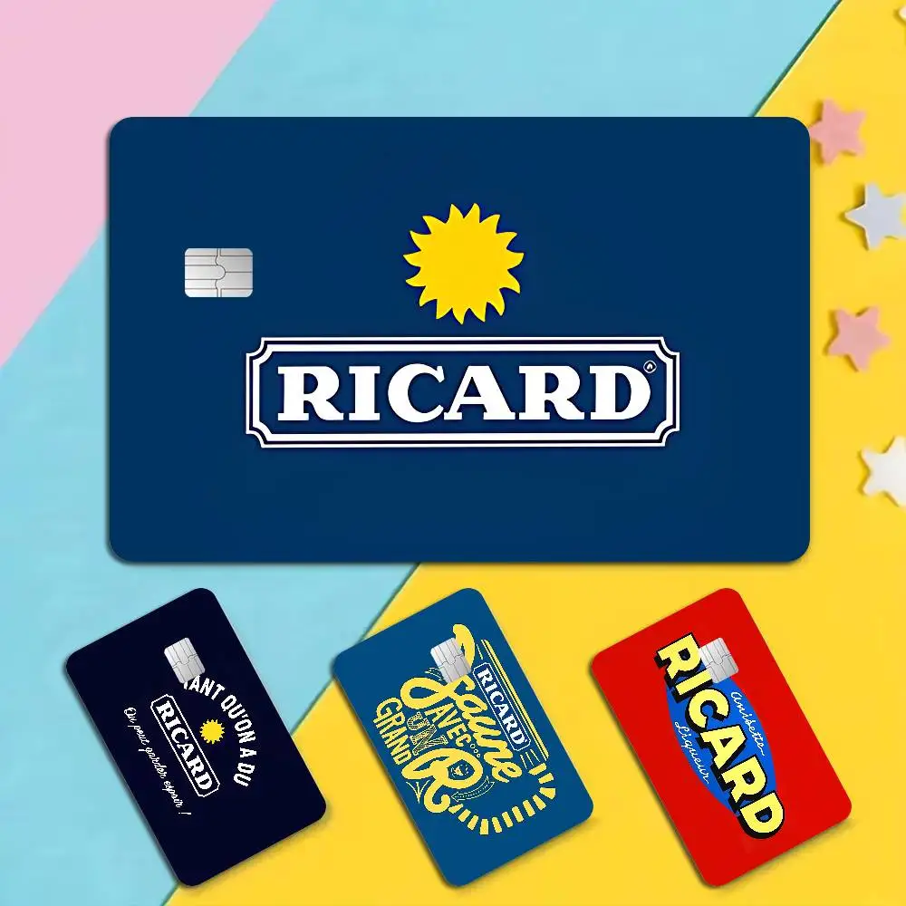 R-RicardS LOGO Game Anime Sticker Film Skin Cover Case for Small Large No Chip Debit Credit Card Front Side