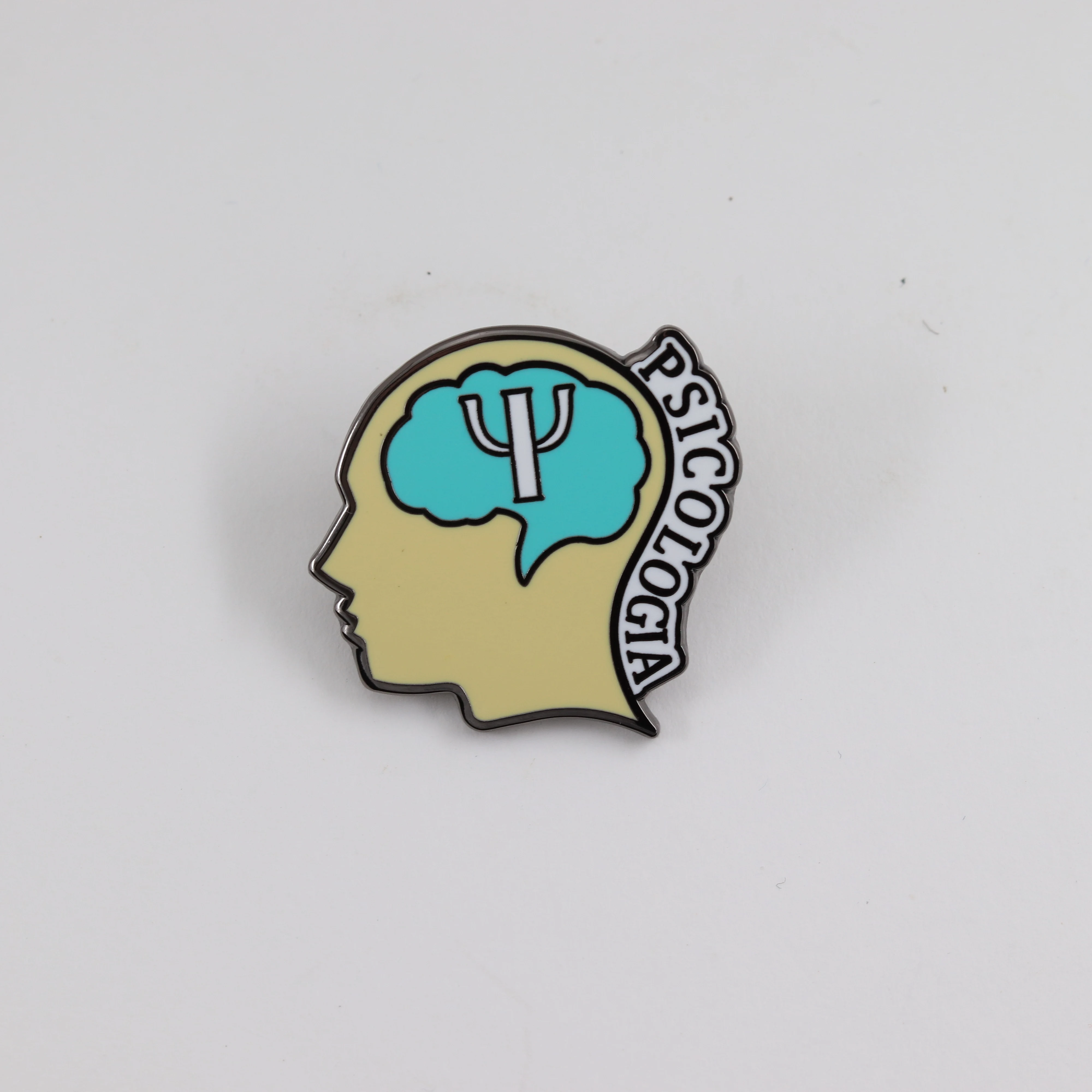 Psychologie-Gehirn-Emaille-Pin, Psi-Symbol-Brosche, Geschenk für Psychologie-Studenten zum Abschluss, Abzeichen für das Bewusstsein für Psychische Gesundheit – Detail 9