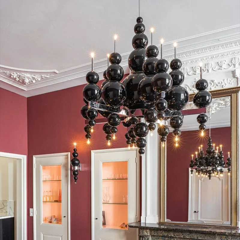 Modern Art Deco Luxury Ceiling Pendant Lamp Hotel Restaurant Shop Living Room Metal Chandelier Loft Home Decor Lighting Fixtures