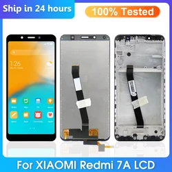 Numériseur d'écran tactile LCD de remplacement pour Xiaomi Redmi 7A, écran 5.45 