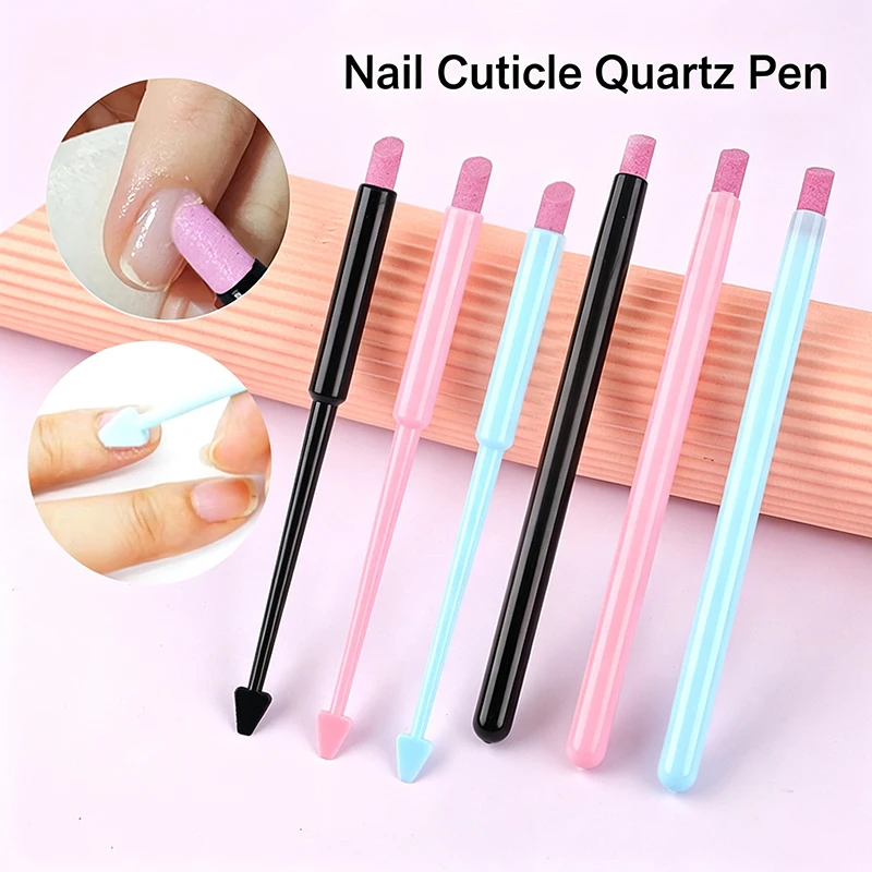 Nail Quartz Grinding Dead Skin Remover Fine Polishing Manicure Stick Pointed Round Tip Salon DIY Manicure Pedicure Nail Tools