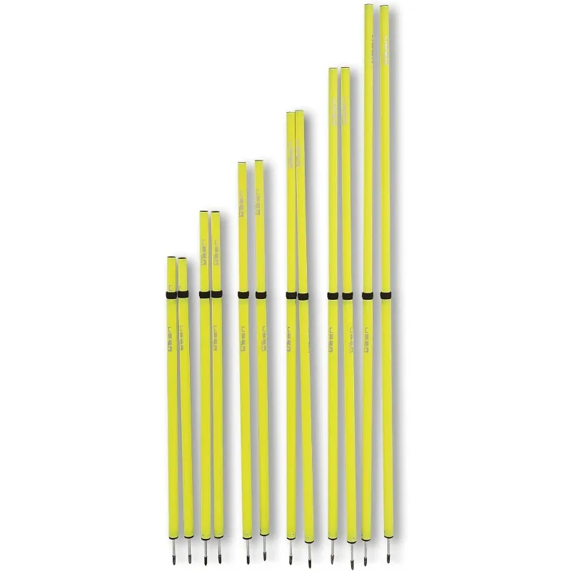 

Adjustable Speed and Agility Training Poles - Yellow - 40 to 72 inches