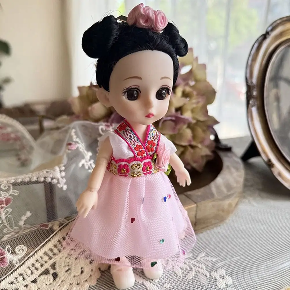 New Multiple BJD Doll With Clothes Birthday Gifts Mini Girl Doll Mini 17cm Dress Up Dolls Girl