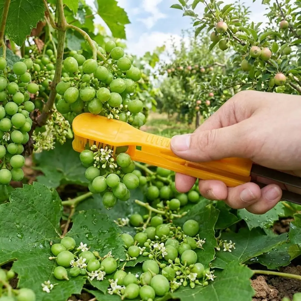 2Pcs Handheld Grape Thinner Comb Precise Trimming Ergonomic Grip Vine Bud Comb Plastic Efficient Fruit Thinning Shears