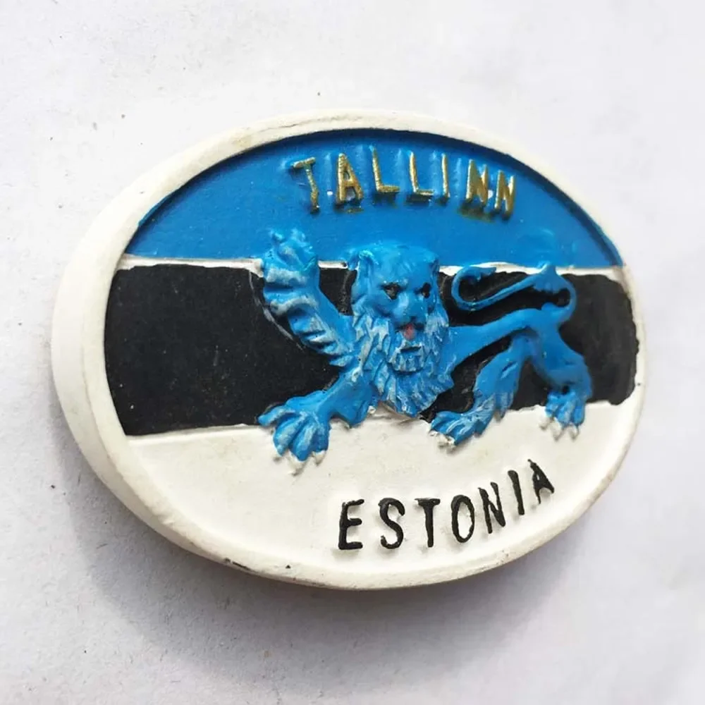 BABELEMI Resin Creative Estonia Tallinn 3D Refrigerator Fridge Magnet Tourism Souvenir Gift