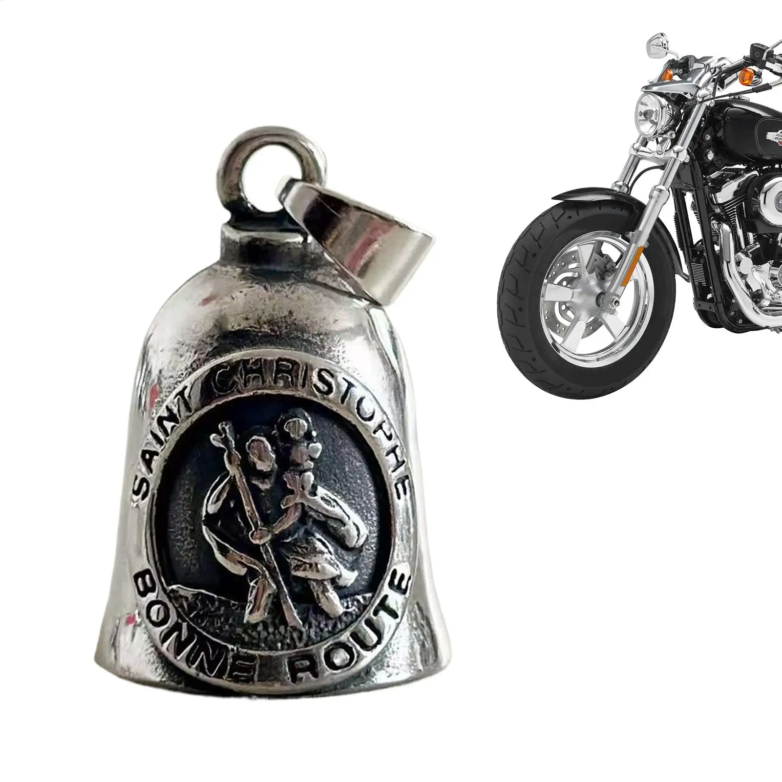 

Motorcycle Gremlin Bells Gremlin Bell Keychain Vintage Wear resistant Biker's Protective Electric Cars Accessory for Motorcycles