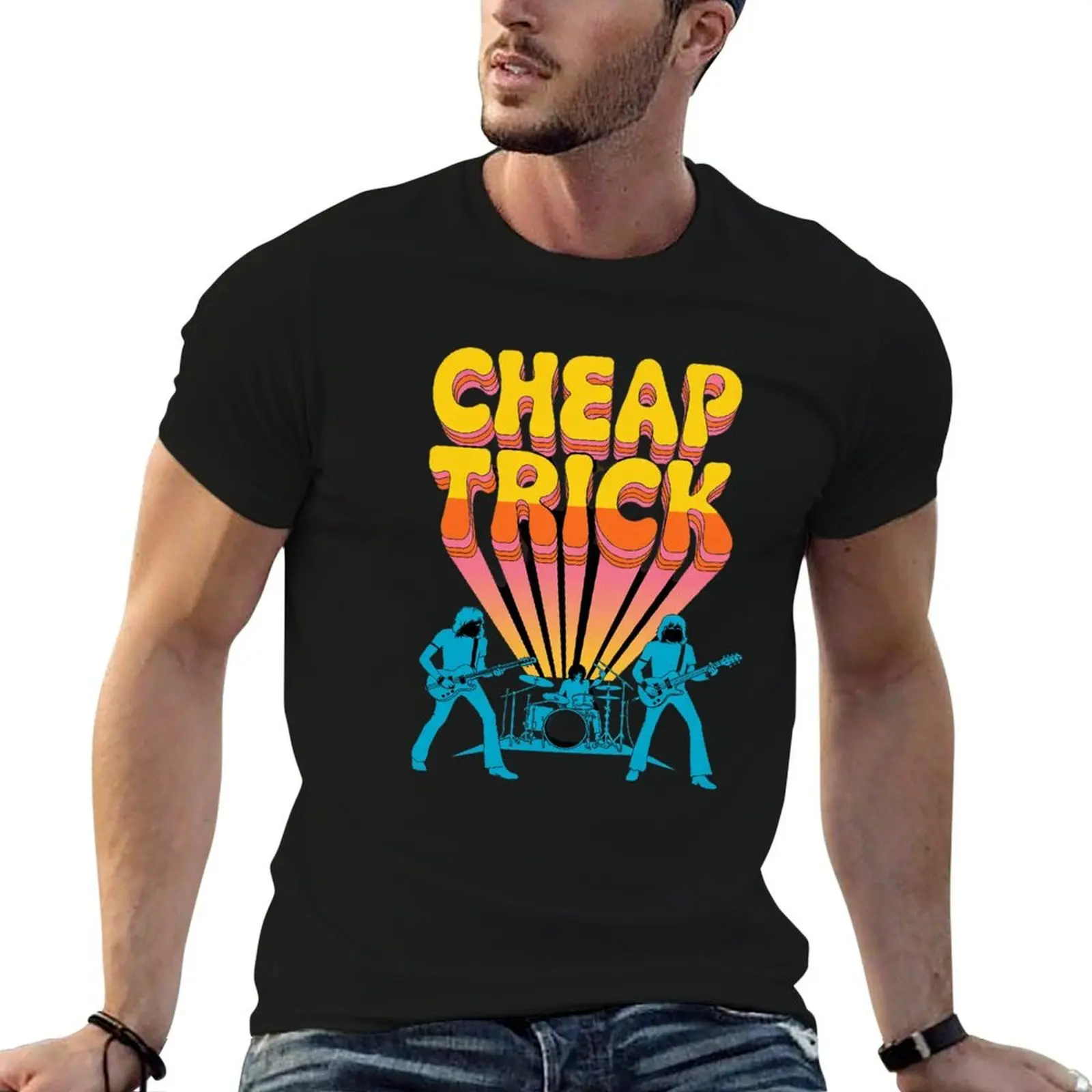

Music Band Cheaps Tricks T-Shirt t shirts for man pack cotton anime tshirt T-Shirt
