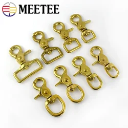 2/5Pcs 14-38mm Solid Brass Metal Buckles Dog Collar Swivel Trigger Clips Clasp Bag Strap Snap Hook Luggage Carabiner Accessories