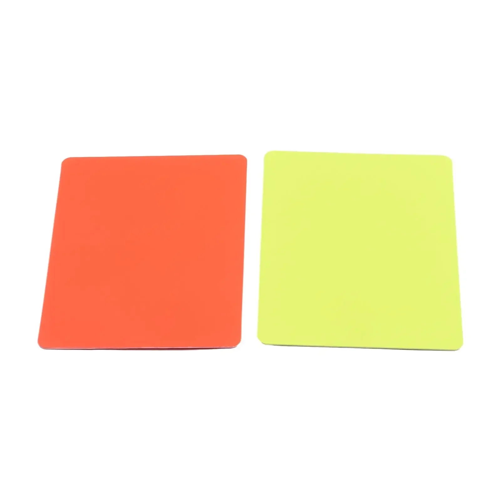 1 Pair PVC Soccer Referee Red Card And Yellow Card Football Match Training Referee Tool 8x11cm Referee Tool For Soccer Game Part